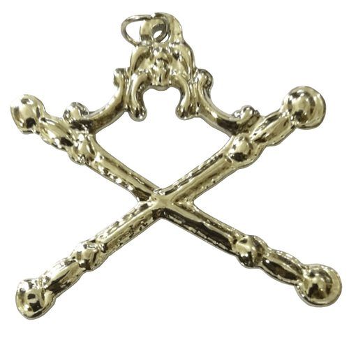 Marshal Blue Lodge Officer Collar Jewel – Silver Metal – product view