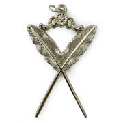 Secretary Blue Lodge Officer Collar Jewel – Silver Metal