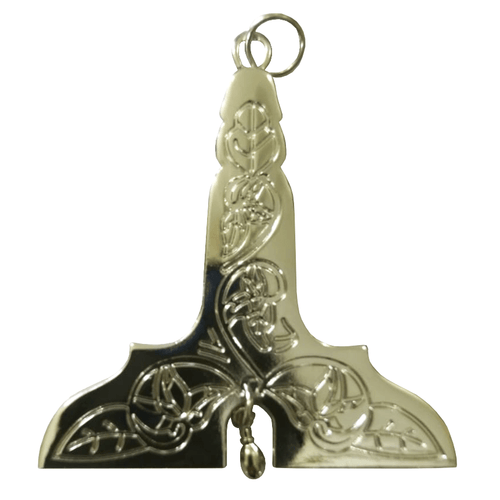 Senior Warden Blue Lodge Officer Collar Jewel – Silver Metal – product view