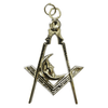 Junior Deacon Blue Lodge Officer Collar Jewel – Silver Metal