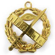 Grand Expert French Rite Officer Collar Jewel – Gold Metal