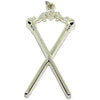 Master of Ceremonies Blue Lodge Officer Collar Jewel – Silver Metal