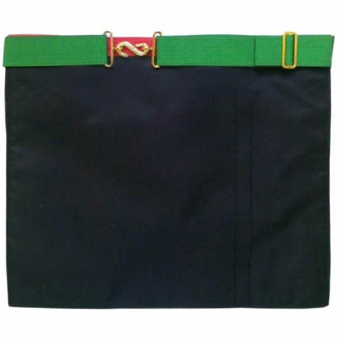 Scottish Master of St. Andrew Apron – White, Green & Red Moire – detail 2