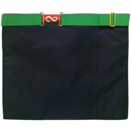 Scottish Master of St. Andrew Apron – White, Green & Red Moire – detail 2