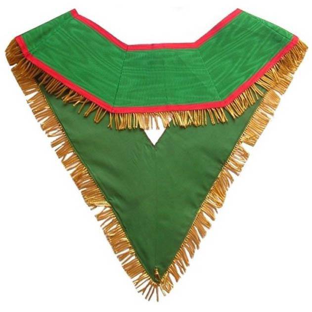 Scottish Master of St. Andrew Collar – Green with Fringe – detail 2