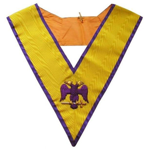 95th Degree Memphis Misraim Collar – Hand Embroidery – product view