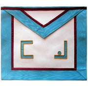Master Mason Memphis Misraim Apron – Thin Maroon Lining