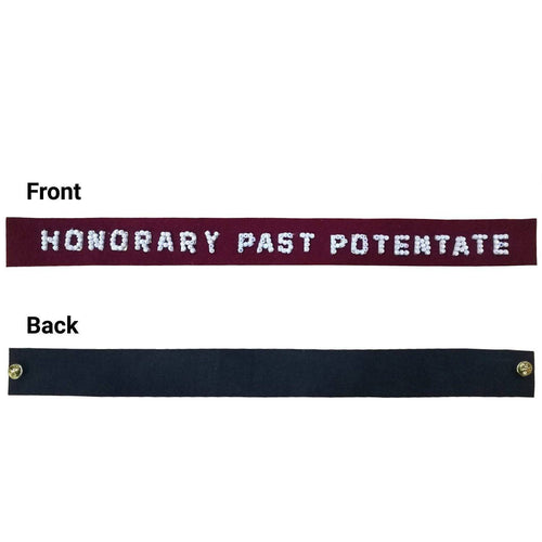 Shriners Removable Fez Band – Hand-Embroidered Jewels – product view