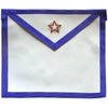 Fellowcraft Memphis Misraim Apron – White with Flaming Star