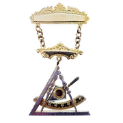 Past Illustrious Master Council Breast Jewel – Gold & Silver Square & Compass