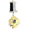 Commander In Chief 32nd Degree Scottish Rite Breast Jewel – Wings Down Gold Metal