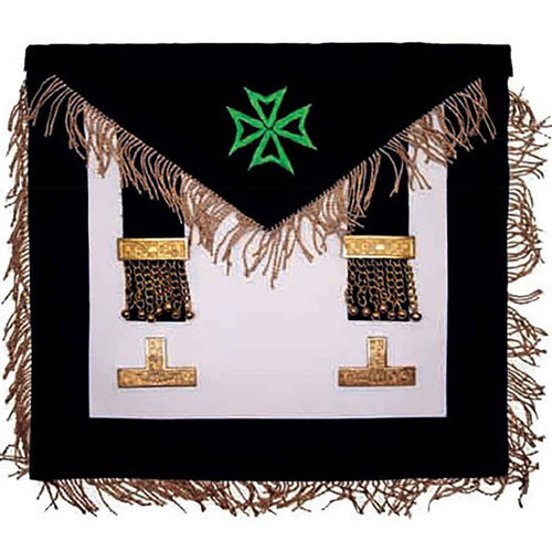 Worshipful Master Malta Regulation Apron – Green – product view