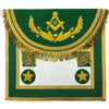 Master Mason Craft Scottish Regulation Apron – Green with Vinework