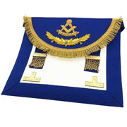 Past Master Craft Scottish Regulation Apron – Blue with Vinework