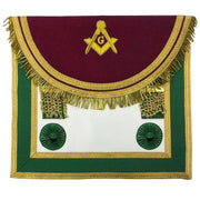 Master Mason Craft Scottish Regulation Apron – Green & Brown