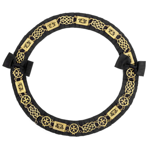 Grand Officers Malta Regulation Chain Collar – Gold Plated – product view