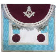 Master Mason Craft Scottish Regulation Apron – Brown & Sky Blue Moire