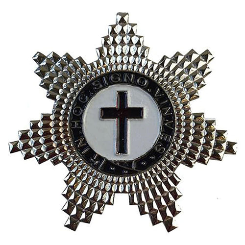 Knights Templar Breast Jewel – Silver Plated – product view