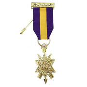 1st Degree Order of the Secret Monitor Breast Jewel – Purple & Yellow