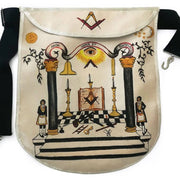 Hand-Painted Apron – 18th Century Inspired Lambskin
