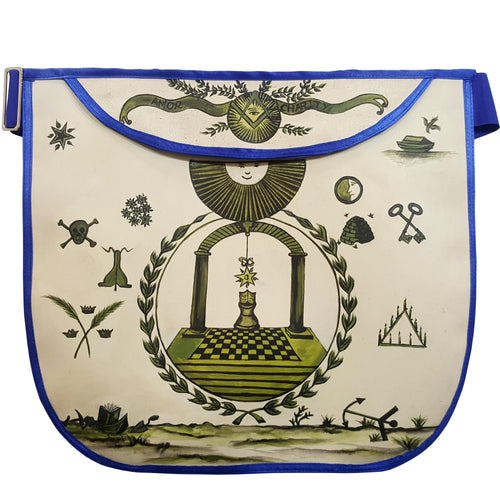 Hand-Painted Apron – History Edition: Masonic Apron of Meriwether Lewis Circa 1800 – product view