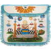 Hand-Painted Apron – Colorful 18th Century Inspired