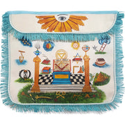 Hand-Painted Apron – Colorful 18th Century Inspired