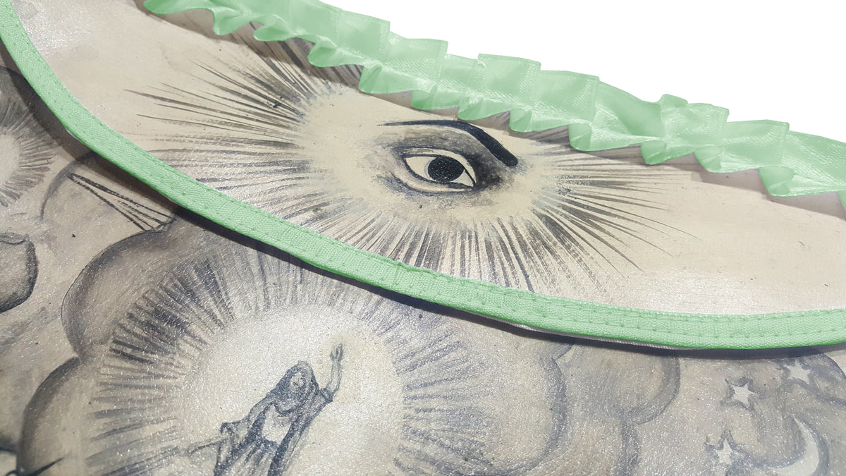 Hand-Painted Apron – 19th Century Inspired – detail 2