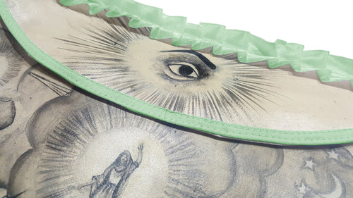 Hand-Painted Apron – 19th Century Inspired – detail 2