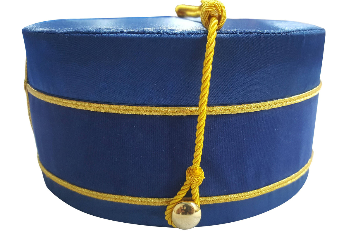 Knights of the York Cross of Honour Crown Cap – Blue Handmade Embroidery – detail 2