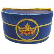 Knights of the York Cross of Honour Crown Cap – Blue Handmade Embroidery