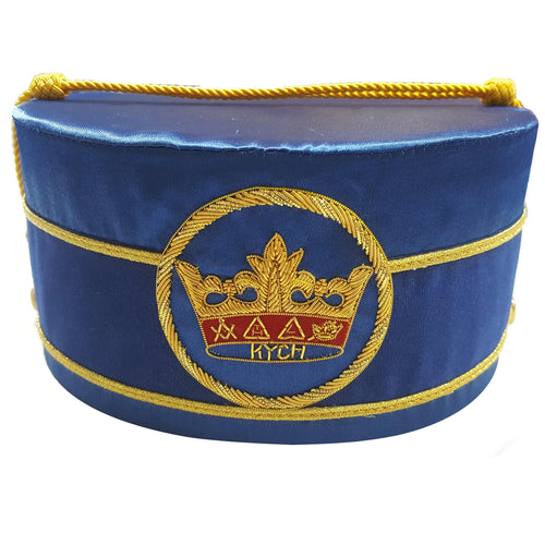Knights of the York Cross of Honour Crown Cap – Blue Handmade Embroidery – product view