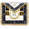 Past Master Blue Lodge Apron – Navy Blue with Wreath