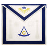 Master Mason Blue Lodge Apron – Sun, Moon & Pillars Hand Embroidery