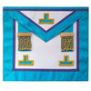 Worshipful Master Memphis Misraim Apron – White, Turquoise & Royal Blue with Tassels