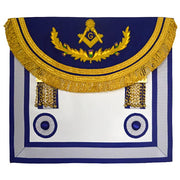 Master Mason Craft Scottish Regulation Apron – Royal & Light Blue
