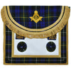 Master Mason Craft Scottish Regulation Apron – Stripped Blue