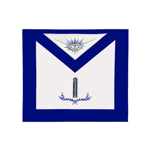Junior Warden Blue Lodge Apron – Royal Blue – product view