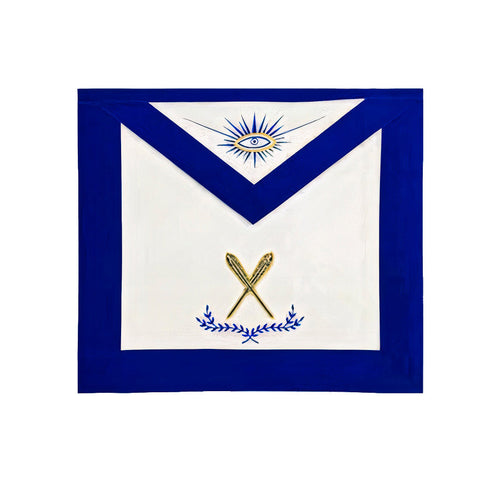 Secretary Blue Lodge Apron – Royal Blue – product view