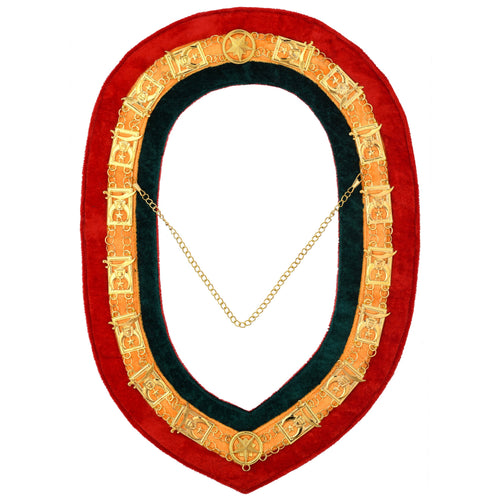 Shriners Chain Collar – Tricolor Backing – product view