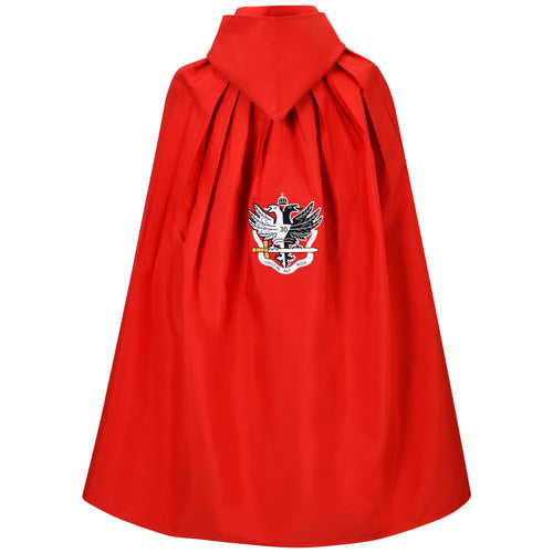 30th Degree Scottish Rite Mantle – Red With Bicephalic Eagle – product view