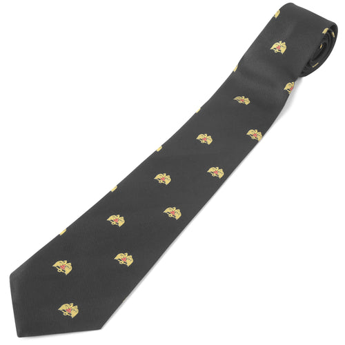 32nd Degree Scottish Rite Necktie – Machine Embroidery Wings Down – detail view