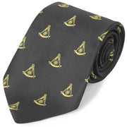 Past Master Blue Lodge Necktie – Machine Embroidery Gold Emblem