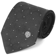 32nd Degree Scottish Rite Necktie – Black With Wings Down Emblem
