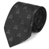 Royal Arch Chapter Necktie – Black With Machine Embroidery Emblem