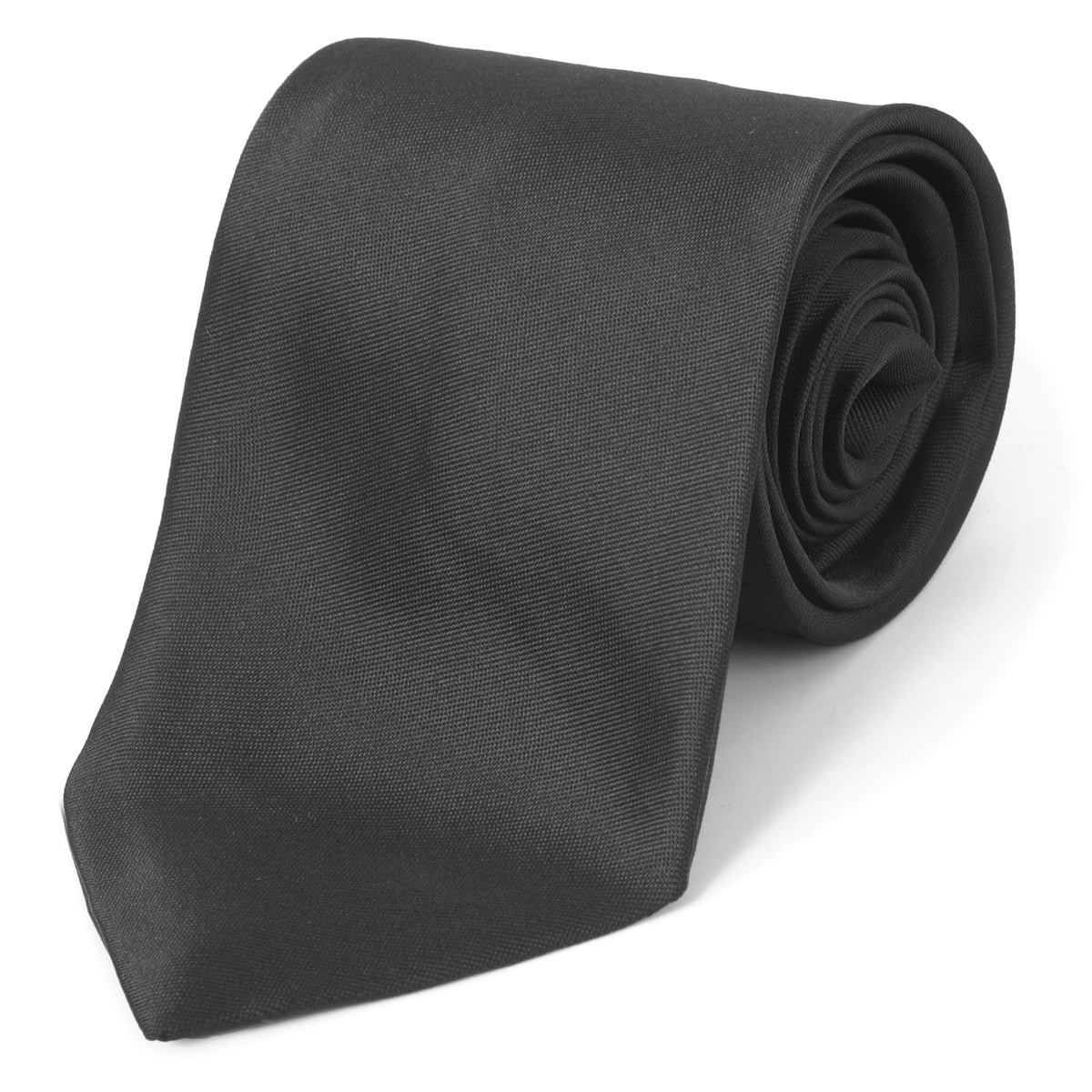 Masonic Necktie – Black With Blue Forget Me Not Symbol – detail view