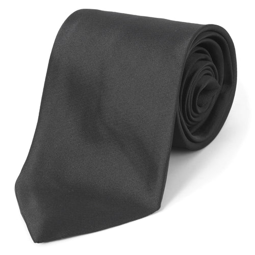 Masonic Necktie – Black With Blue Forget Me Not Symbol – detail view