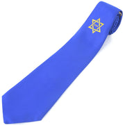 Order Of The Secret Monitor Necktie – Blue & Gold Machine Embroidery