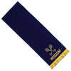 Treasurer Blue Lodge Officer Pedestal Cover – Dark Blue With Gold Bullion & Fringe