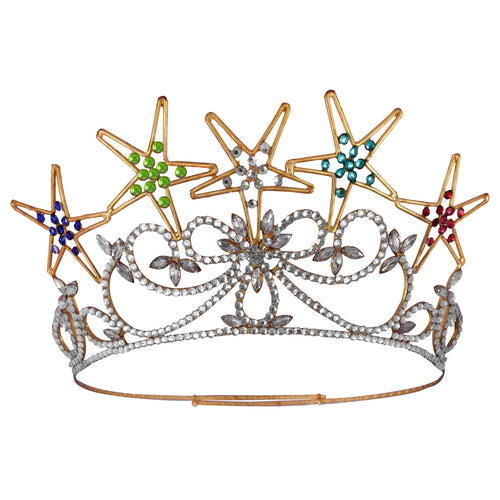 OES Crown – Colorful Crystal Stones – detail view